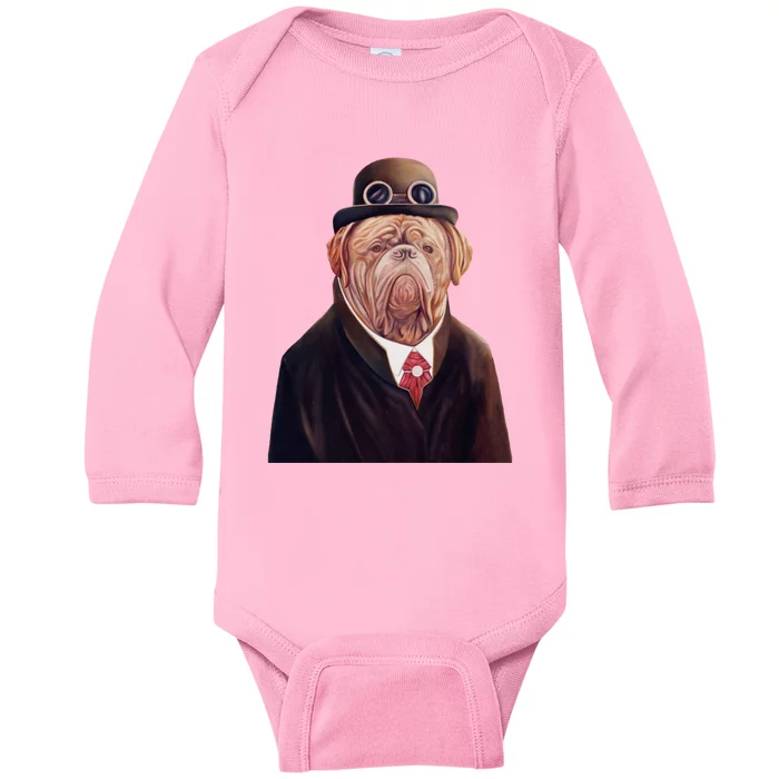 Dogue De Bordeaux Baby Long Sleeve Bodysuit