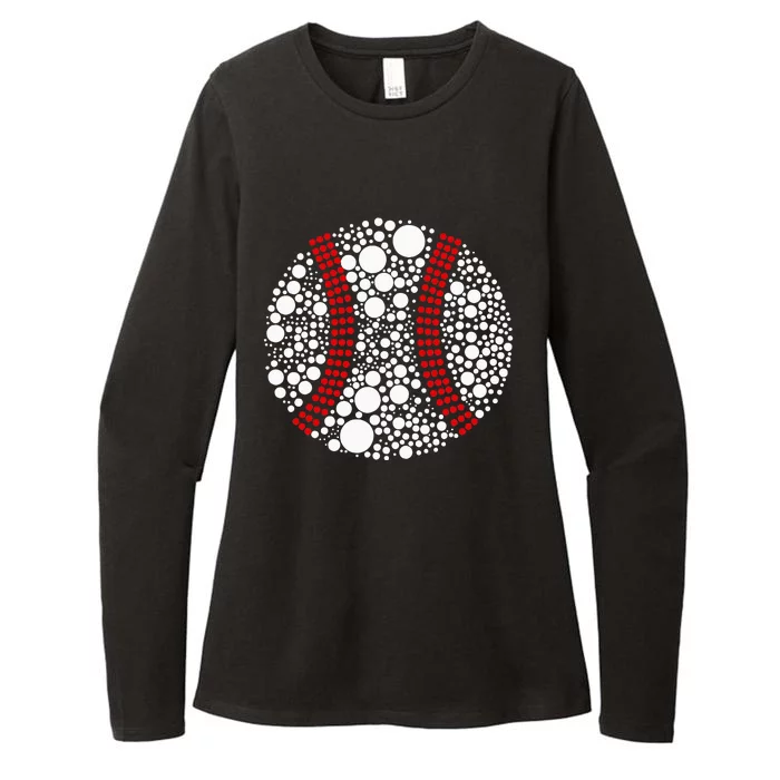 \Dot Day Baseball Lover Dot Day Make Your Mark Dot Day Womens CVC Long Sleeve Shirt