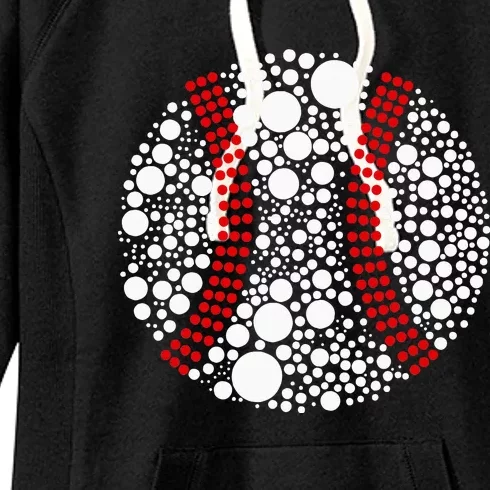 \Dot Day Baseball Lover Dot Day Make Your Mark Dot Day Women's Fleece Hoodie