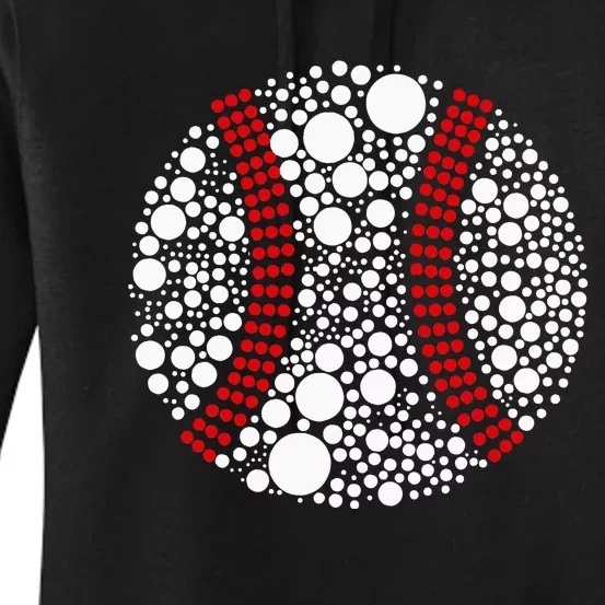 \Dot Day Baseball Lover Dot Day Make Your Mark Dot Day Women's Pullover Hoodie