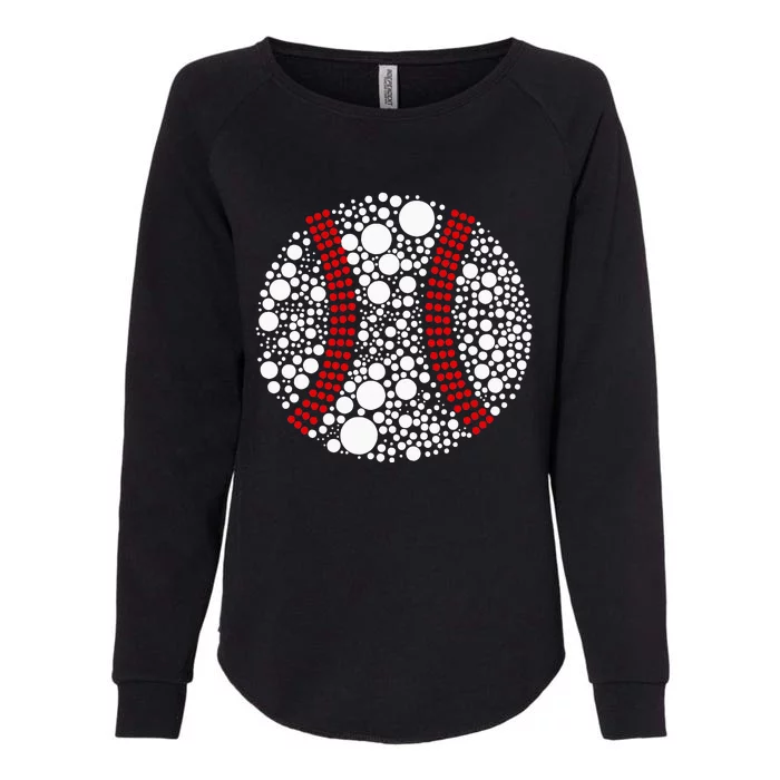 \Dot Day Baseball Lover Dot Day Make Your Mark Dot Day Womens California Wash Sweatshirt