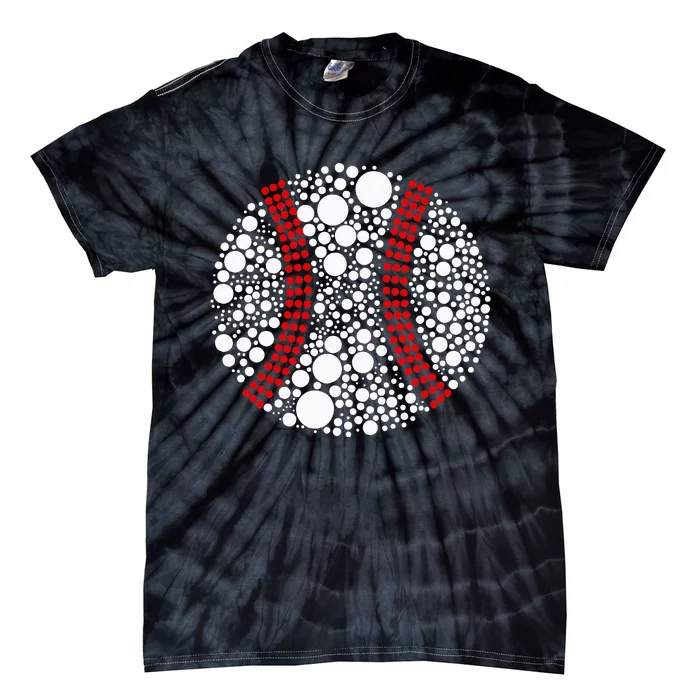 \Dot Day Baseball Lover Dot Day Make Your Mark Dot Day Tie-Dye T-Shirt