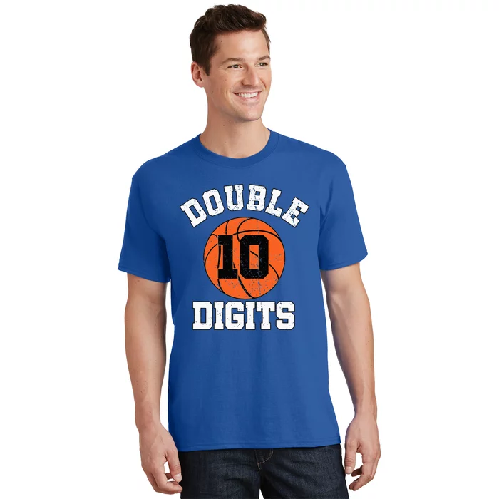 Double Digits Birthday Decorations 10th Basketball Bday T-Shirt