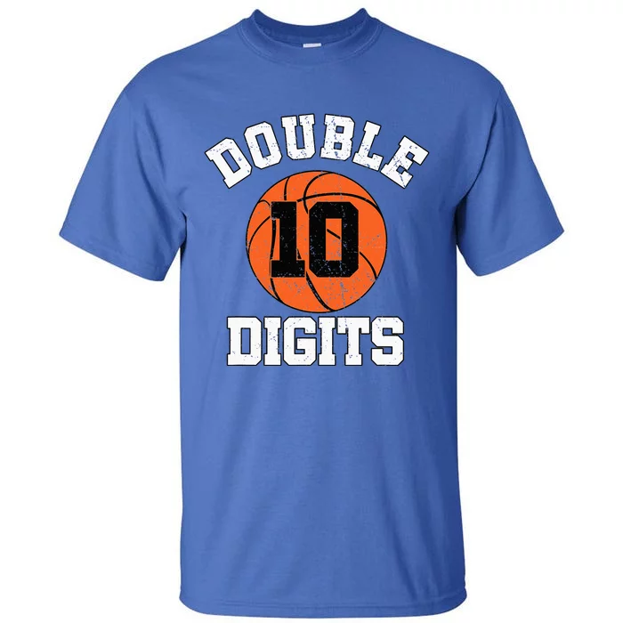 Double Digits Birthday Decorations 10th Basketball Bday Tall T-Shirt