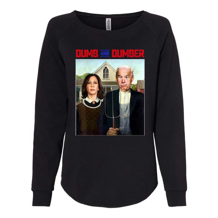 Dumb & Dumber Biden Harris Womens California Wash Sweatshirt