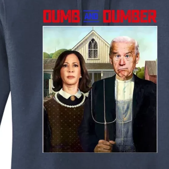 Dumb & Dumber Biden Harris Women's Pullover Hoodie