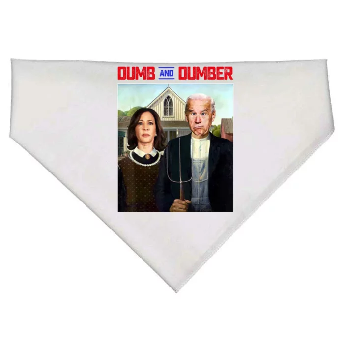 Dumb & Dumber Biden Harris USA-Made Doggie Bandana