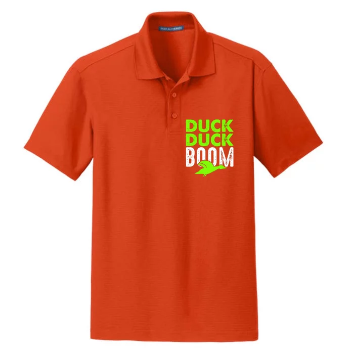 Duck Duck Boom Dry Zone Grid Performance Polo