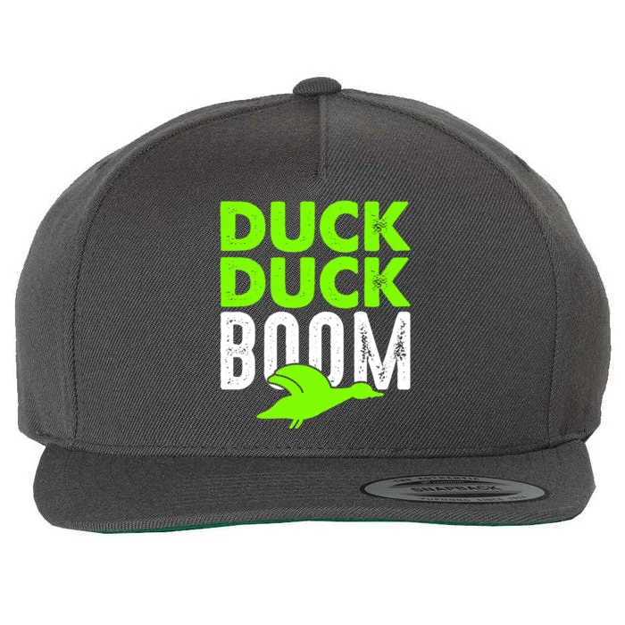 Duck Duck Boom Wool Snapback Cap