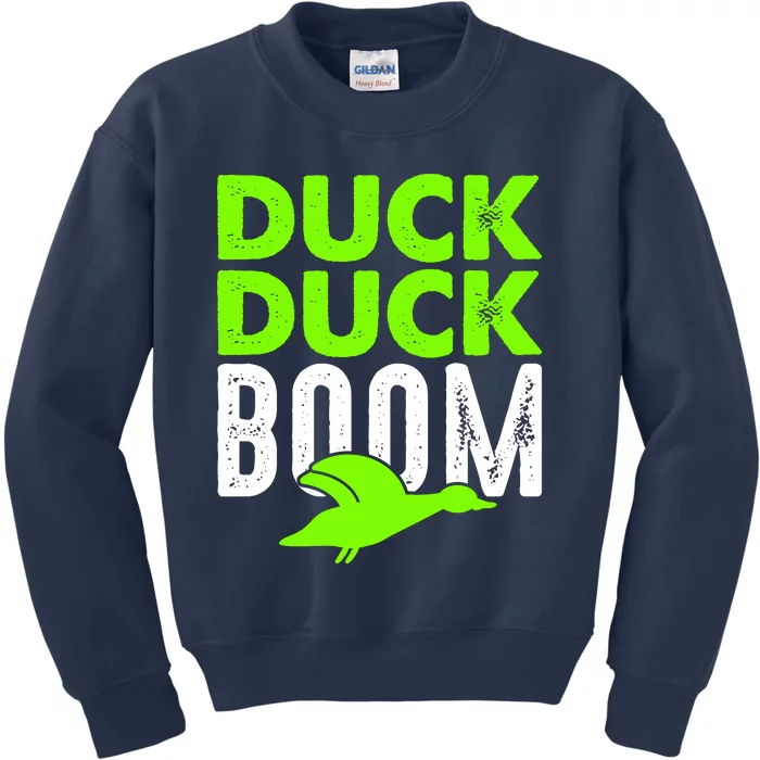 Duck Duck Boom Kids Sweatshirt