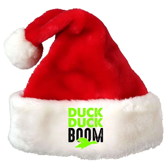 Duck Duck Boom Premium Christmas Santa Hat