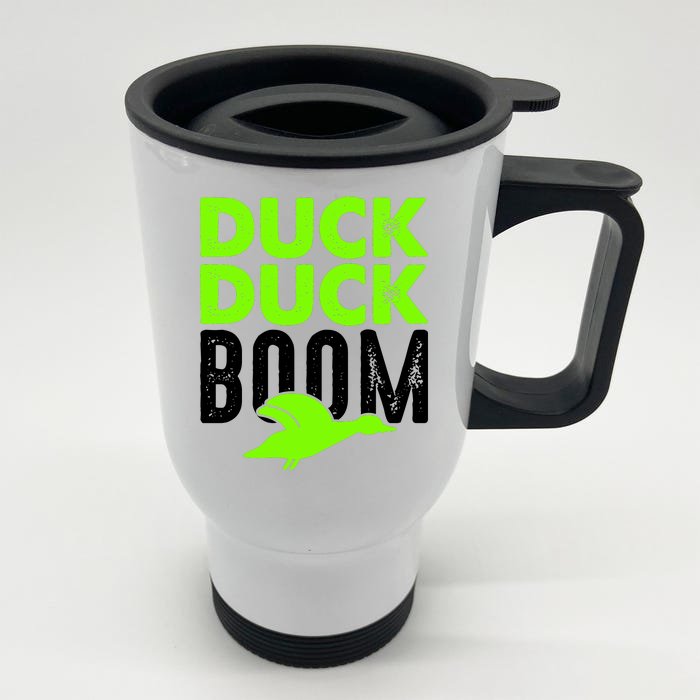 Duck Duck Boom Front & Back Stainless Steel Travel Mug