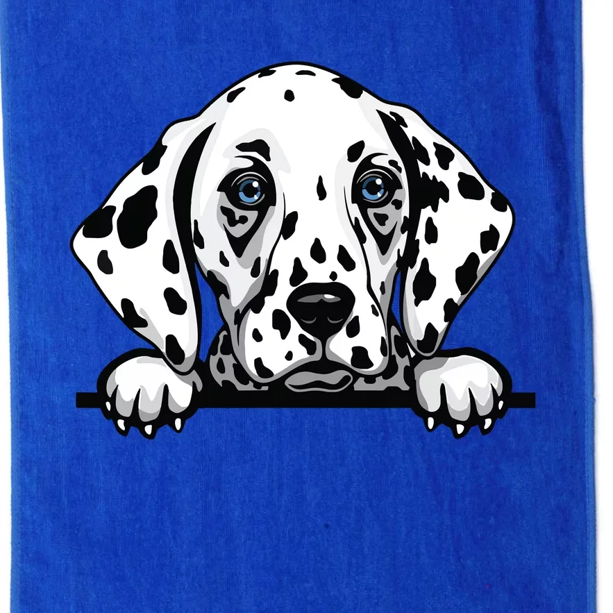 Dalmatian Dog Breed Popping Up Fun Dalmatian Owner Platinum Collection Golf Towel