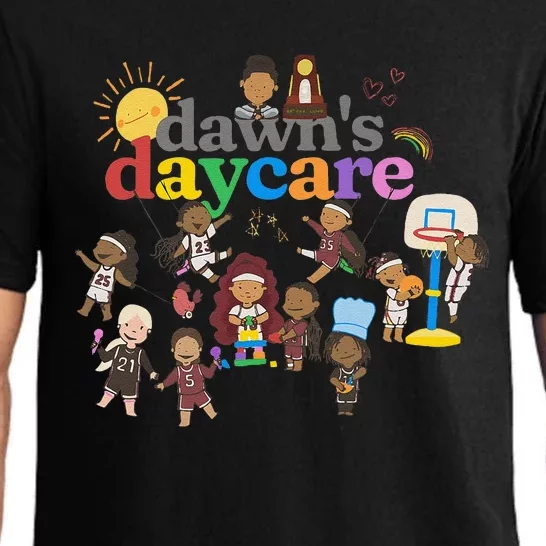 DawnS Daycare Basketball Cute Funny Pajama Set