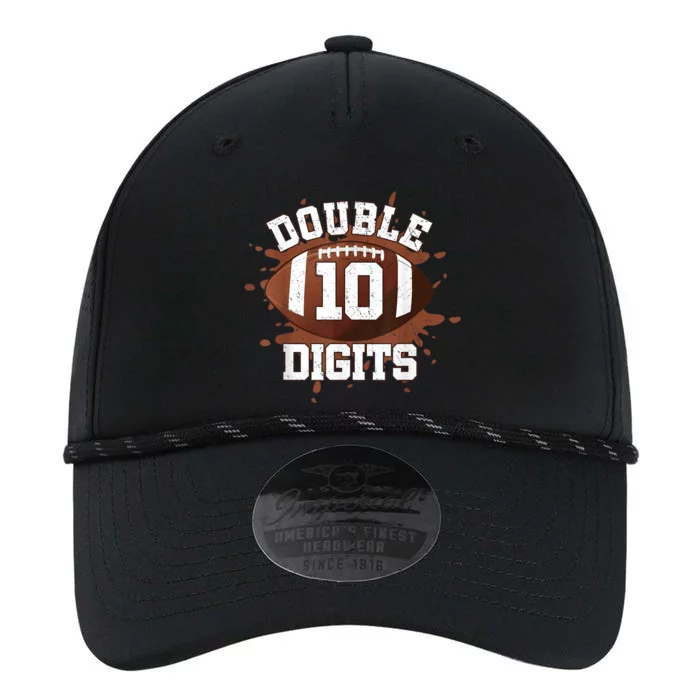 Double Digits Birthday Decorations Boy 10 Football 10th Bday Performance The Dyno Cap