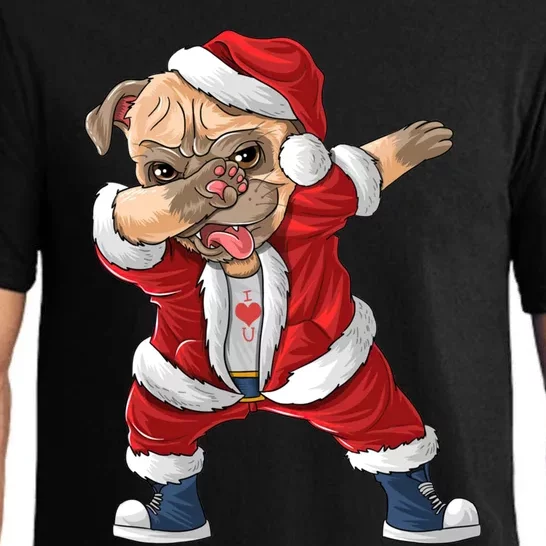 Dabbing Dog Bulldog Dab Dance Xmas Pajama Merry Christmas Cute Gift Pajama Set