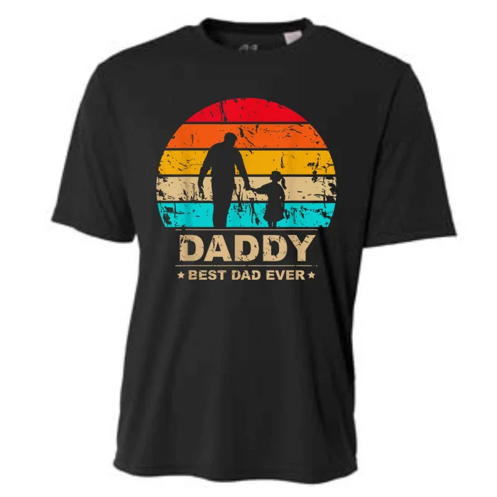 Daddy Daughter Best Dad Ever Father's Day Vintage Cooling Performance Crew T-Shirt