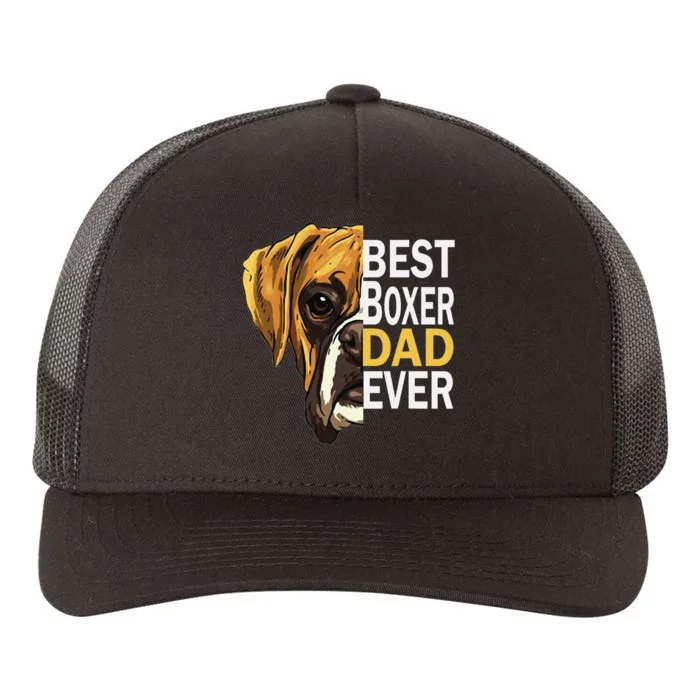 Dog dad, best dog dad ever, dog dad boxer dad Yupoong Adult 5-Panel Trucker Hat