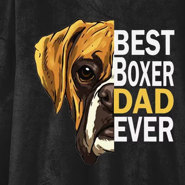 Dog dad, best dog dad ever, dog dad boxer dad Hooded Wearable Blanket