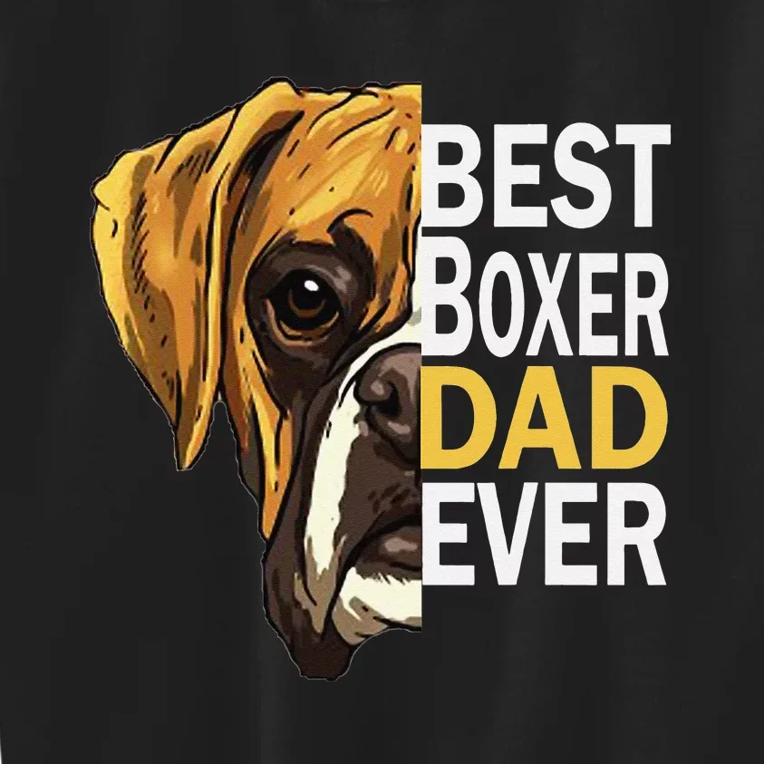 Dog dad, best dog dad ever, dog dad boxer dad Kids Sweatshirt