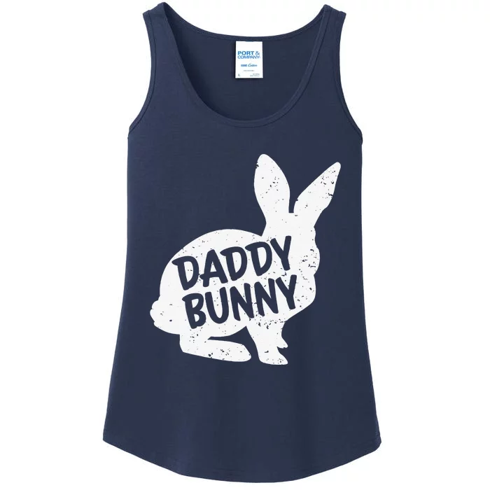 Daddy Dad Bunny Matching Group Funny Family Easter Ladies Essential Tank