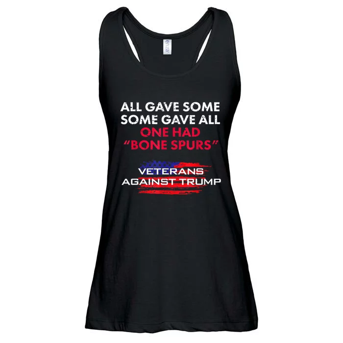 Anti trump Draft Dodger Bone Spurs For Vets Veterans  Gift Ladies Essential Flowy Tank