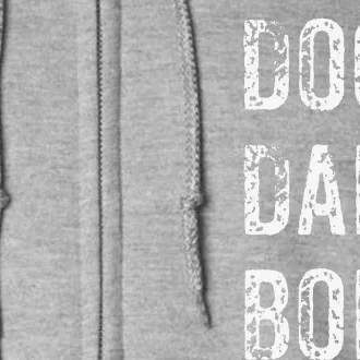 Dog Dad Bod Funny Pet Owner Fitness Full Zip Hoodie