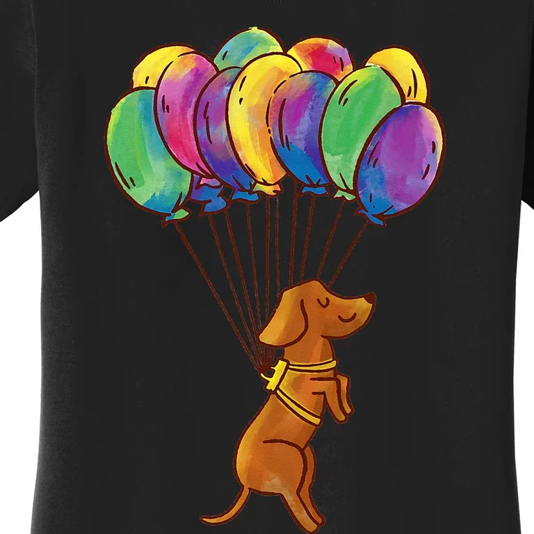 Dachshund Dog Balloons Pet Women's T-Shirt