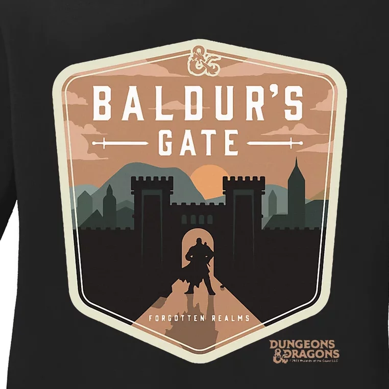 Dungeons Dragons Baldurs Gate Forgotten Realms Ladies Long Sleeve Shirt