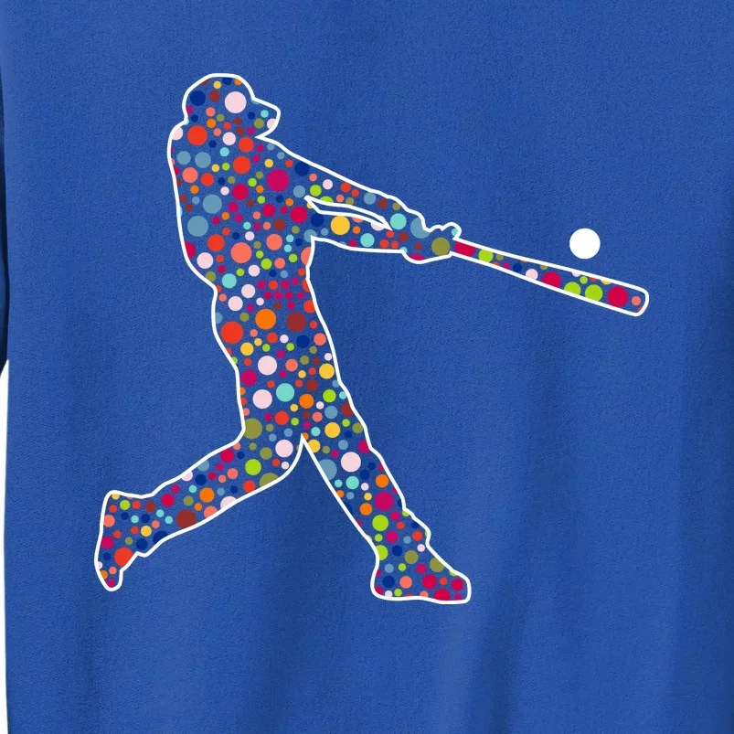 Dot Day Baseball Player Swing Sweatshirt