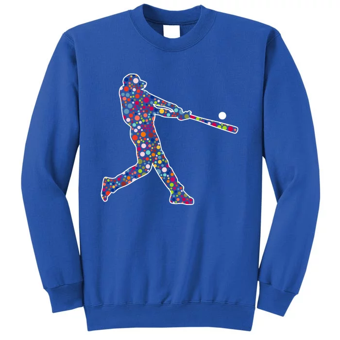 Dot Day Baseball Player Swing Sweatshirt