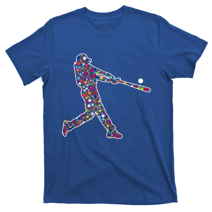 Dot Day Baseball Player Swing T-Shirt