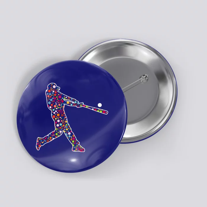 Dot Day Baseball Player Swing Button