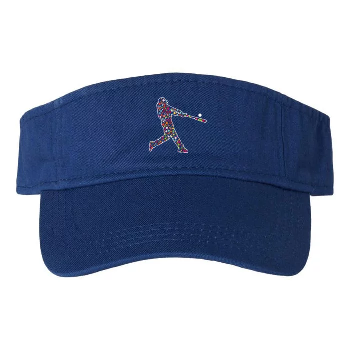 Dot Day Baseball Player Swing Valucap Bio-Washed Visor