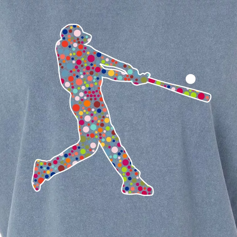 Dot Day Baseball Player Swing Garment-Dyed Women's Muscle Tee