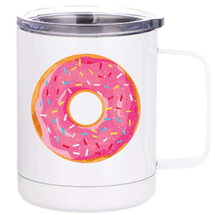 Delicious Donut Costume Front & Back 12oz Stainless Steel Tumbler Cup