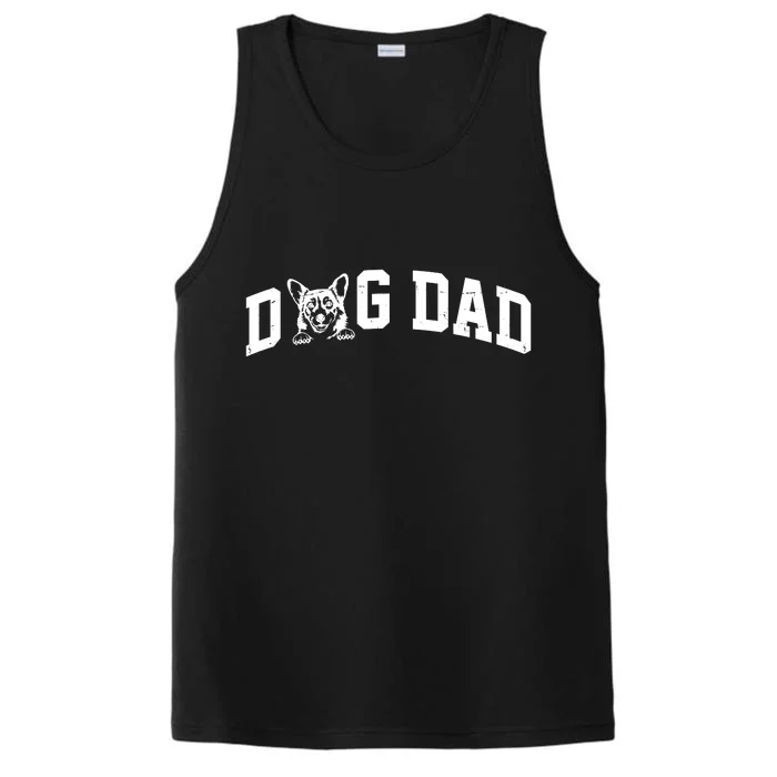 Dog Dad Corgi Lover Performance Tank