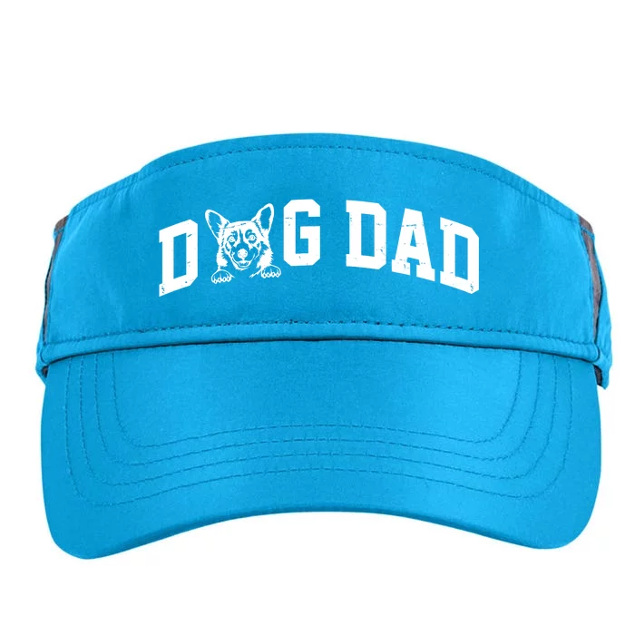 Dog Dad Corgi Lover Adult Drive Performance Visor