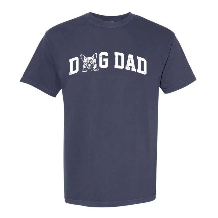 Dog Dad Corgi Lover Garment-Dyed Heavyweight T-Shirt