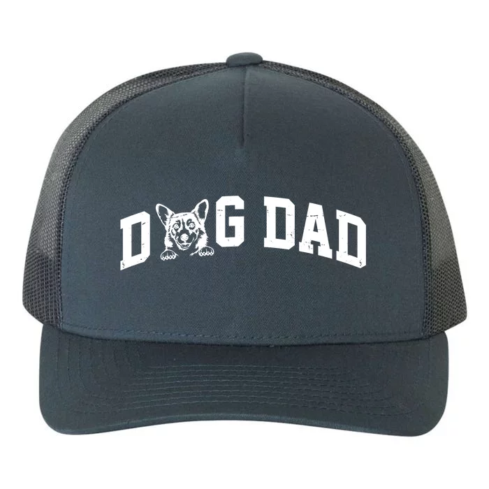 Dog Dad Corgi Lover Yupoong Adult 5-Panel Trucker Hat