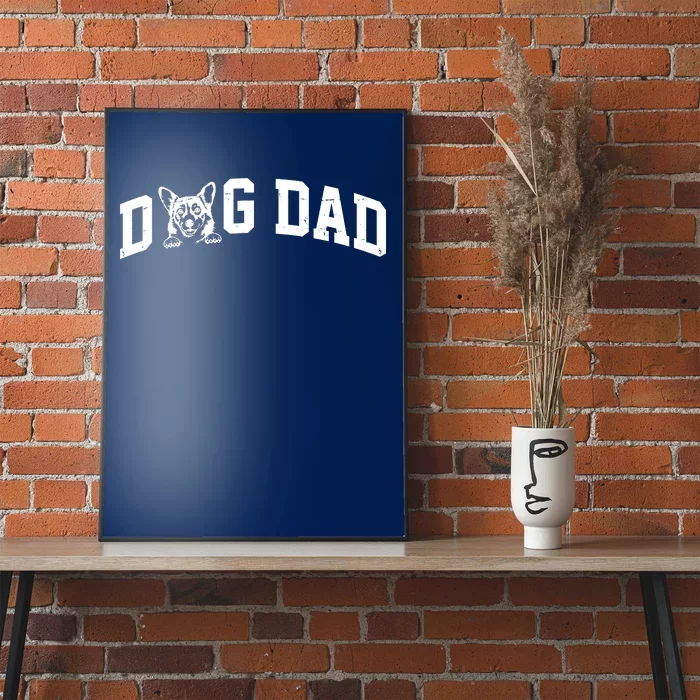 Dog Dad Corgi Lover Poster