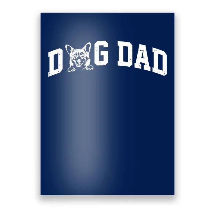 Dog Dad Corgi Lover Poster