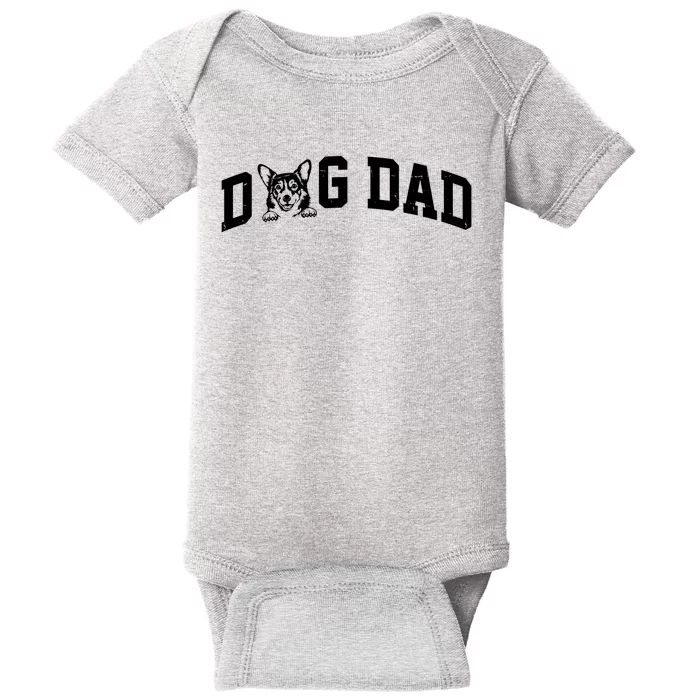 Dog Dad Corgi Lover Baby Bodysuit