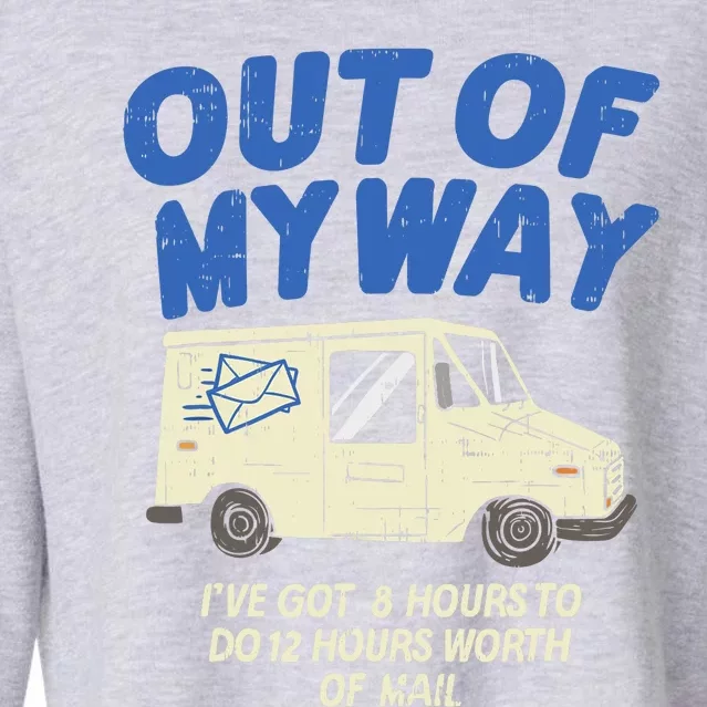 Delivery Driver Clothing Joke Delivery Truck Design Cropped Pullover Crew