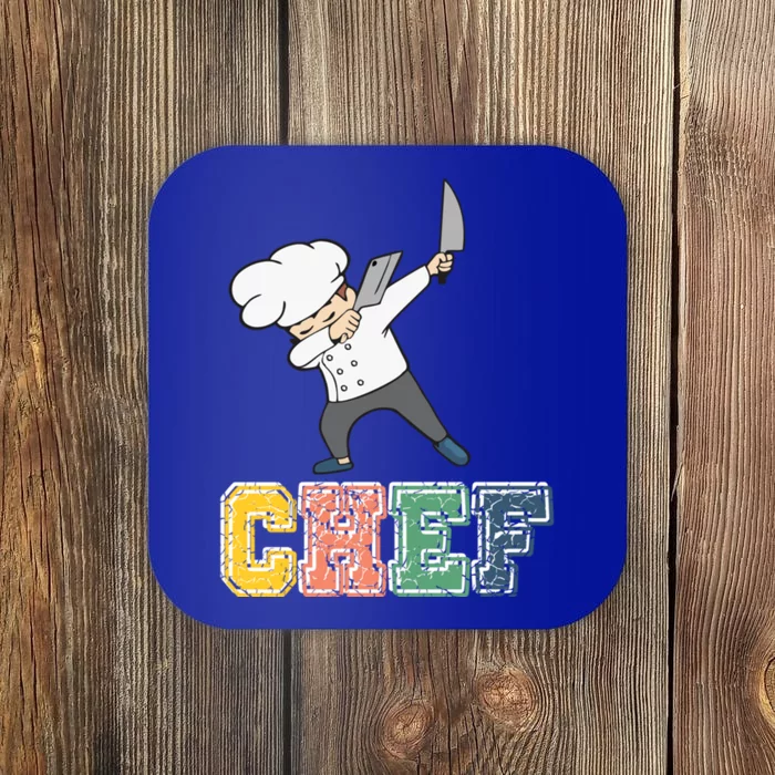 Dab Dabbing Chef Cooking Guru Funny Cook Retro Culinary Gift Coaster