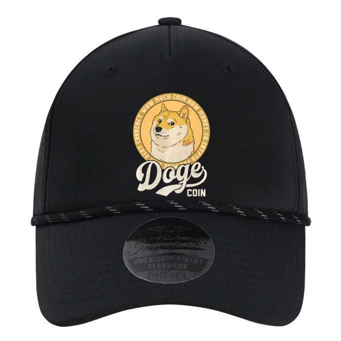 Dogecoin Doge Coin Logo Shiba Inu Dog Crypto Currency Meme Performance The Dyno Cap