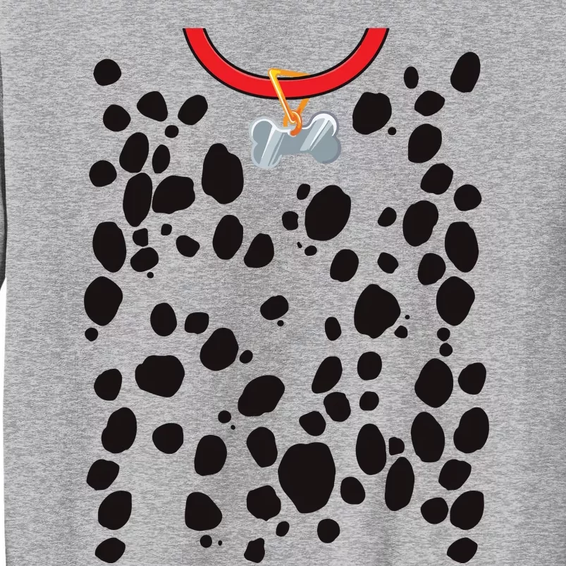 Dog Dalmatian Costume Dalmations Spots Puppy Print Halloween Tall Sweatshirt