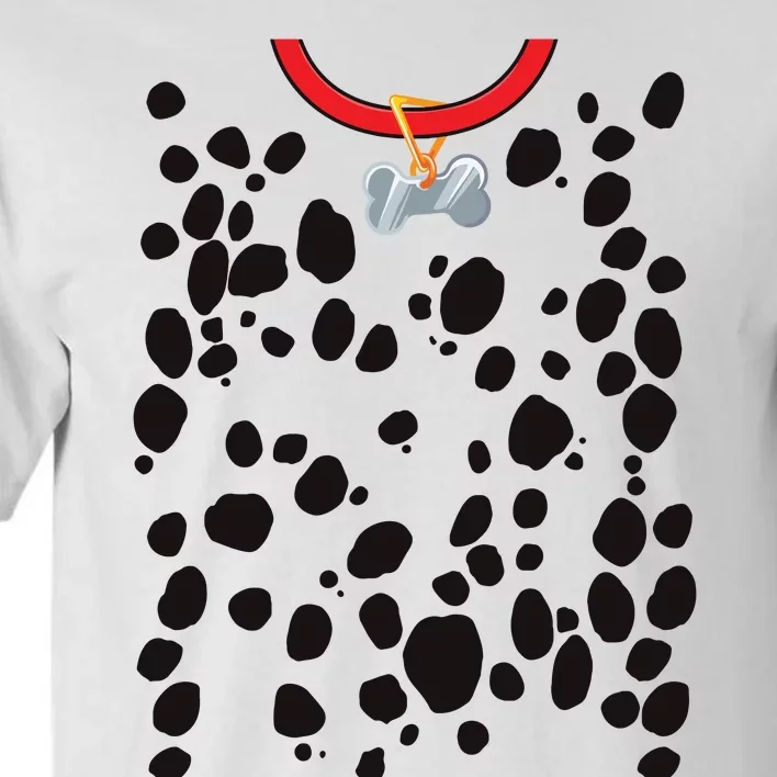 Dog Dalmatian Costume Dalmations Spots Puppy Print Halloween Tall T-Shirt