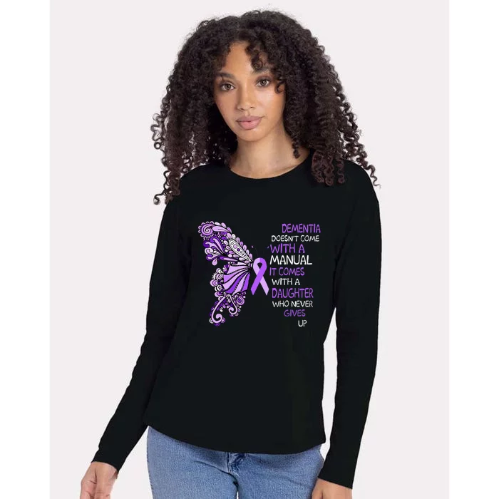 Detia DoesnT Come With A Manual It Comes With A Daughter Womens Cotton Relaxed Long Sleeve T-Shirt