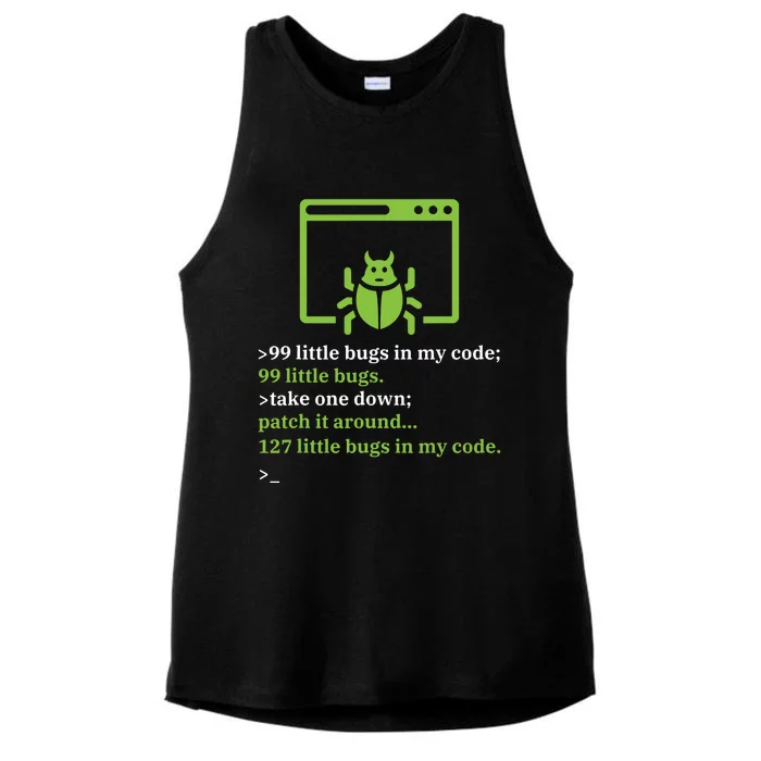 Debugger Debugging Computer Science Programmer Coding Ladies Tri-Blend Wicking Tank